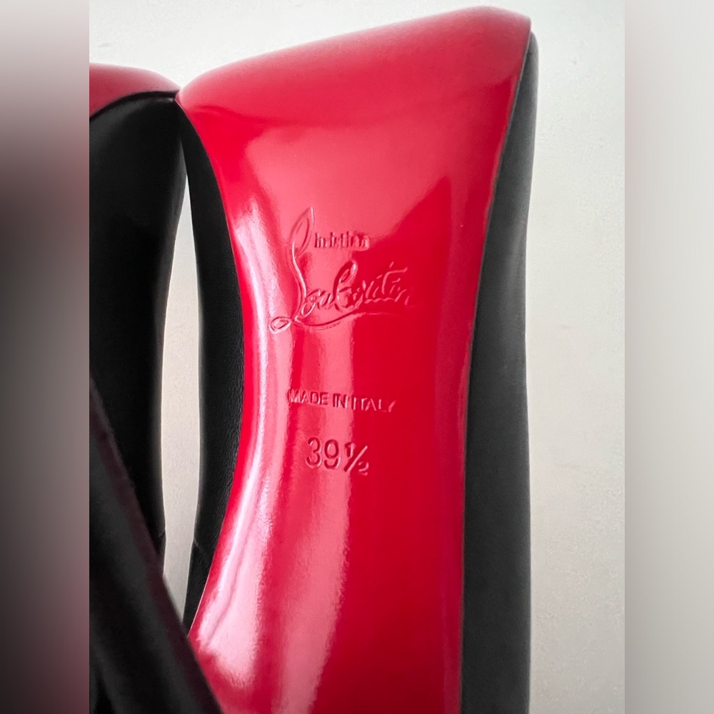 CHRISTIAN LOUBOUTIN | So Kate 120 Black Calf Leather Pumps Stilettos US 9.5 - Picture 15 of 16